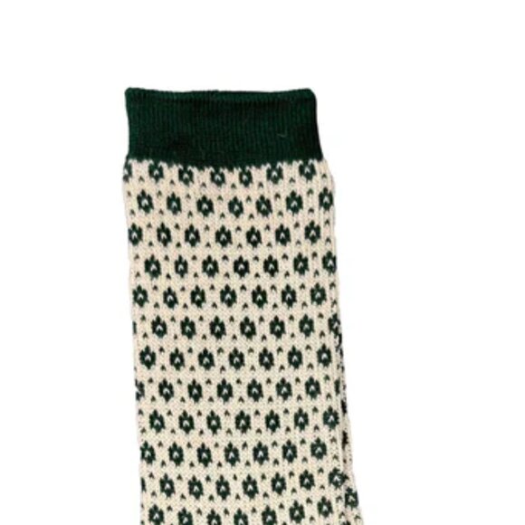 NWT Charley Retro Green Pindot Crew Socks - Picture 2 of 5